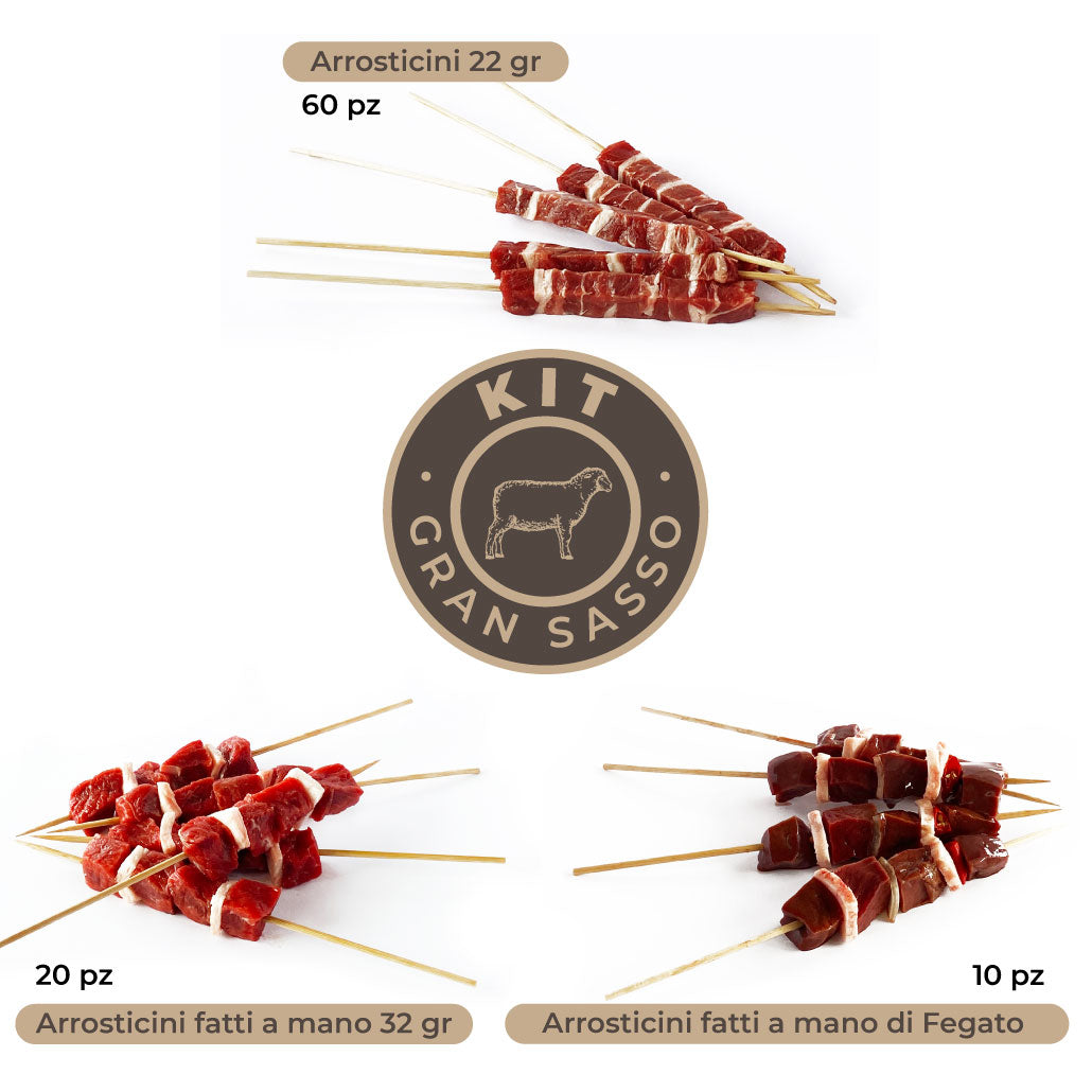 Kit Gran Sasso, arrosticini assortiti