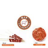 Kit Calderone, mix arrosticini e hamburger